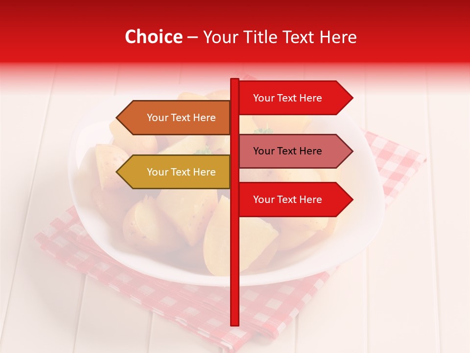 Food Potatoes Napkin PowerPoint Template