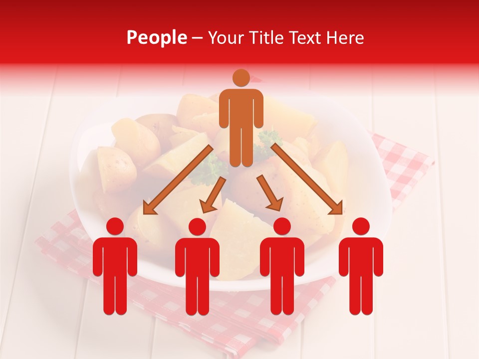 Food Potatoes Napkin PowerPoint Template