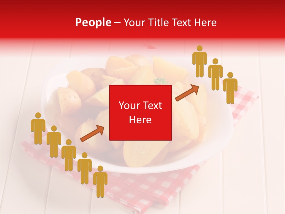 Food Potatoes Napkin PowerPoint Template