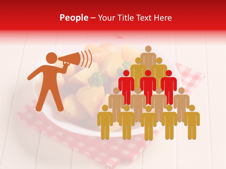 Food Potatoes Napkin PowerPoint Template