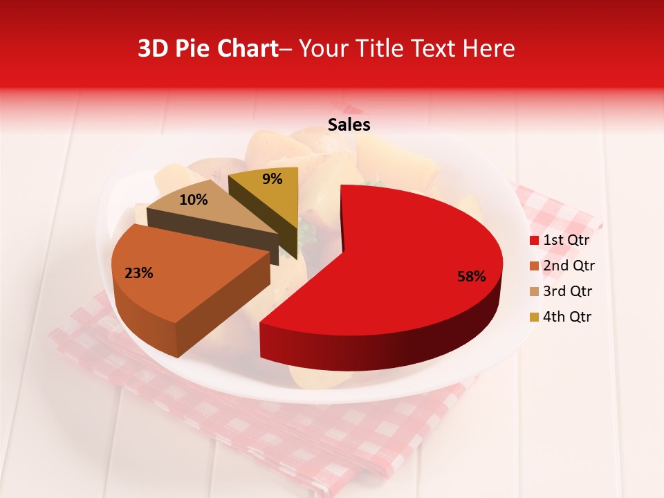 Food Potatoes Napkin PowerPoint Template
