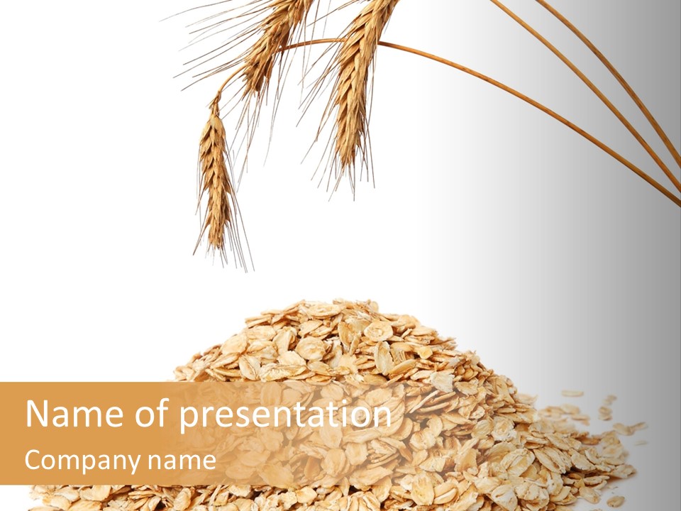 Cornflakes Rye Cereal PowerPoint Template