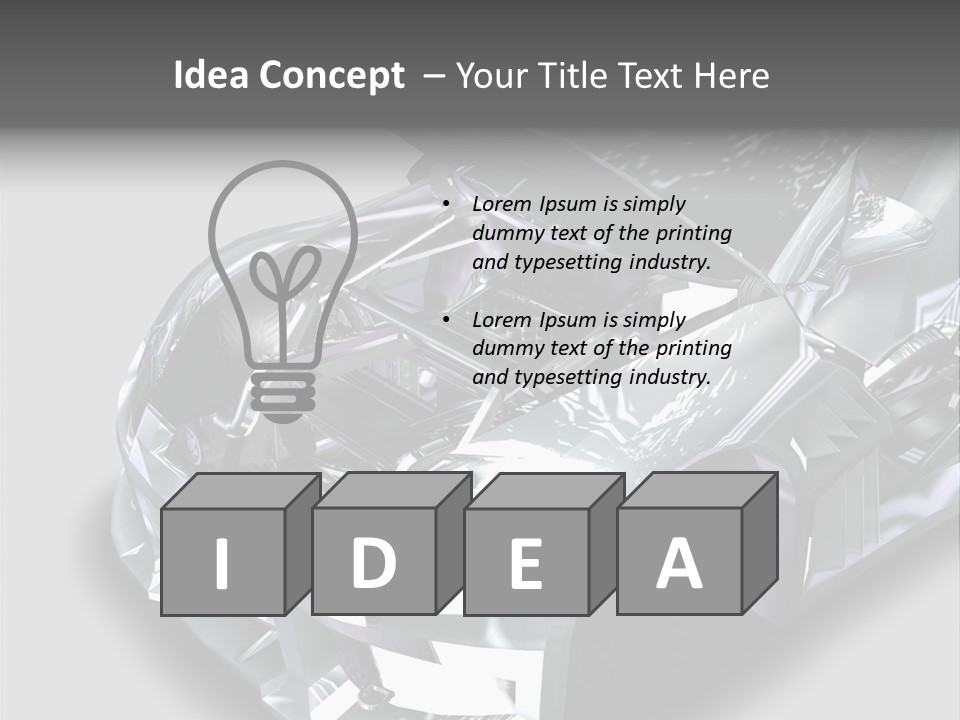 Character Lightbulb Social PowerPoint Template