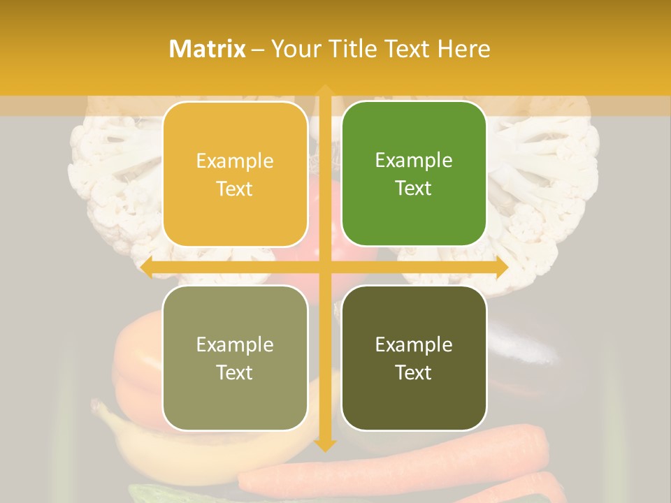 Cauliflower Fruit Detox PowerPoint Template