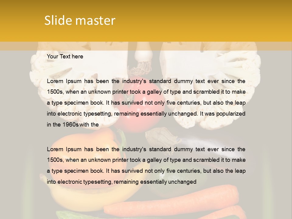 Cauliflower Fruit Detox PowerPoint Template