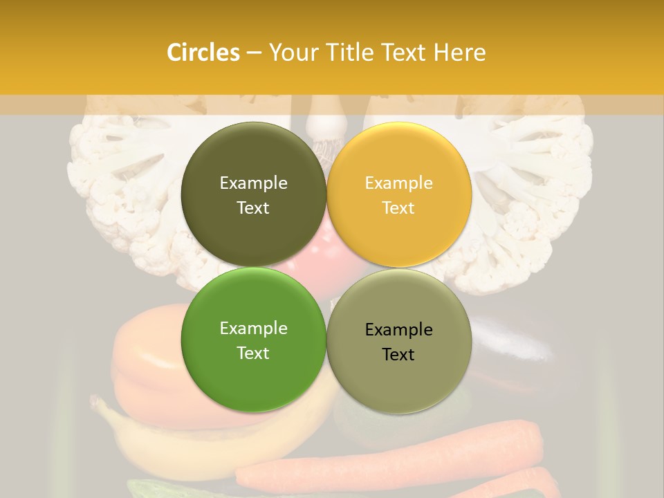 Cauliflower Fruit Detox PowerPoint Template