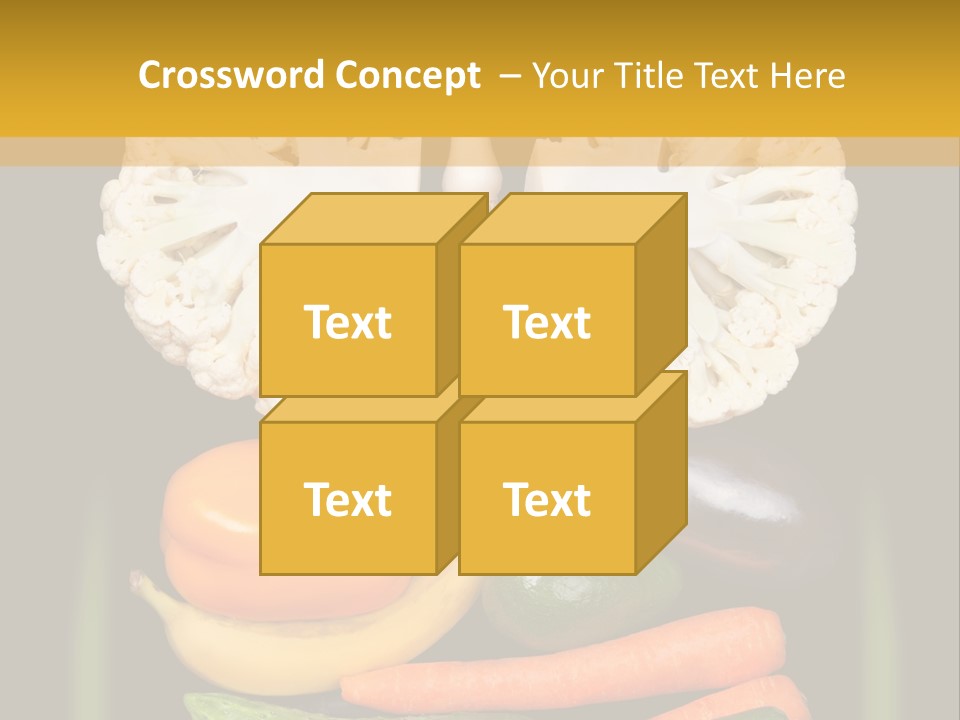 Cauliflower Fruit Detox PowerPoint Template