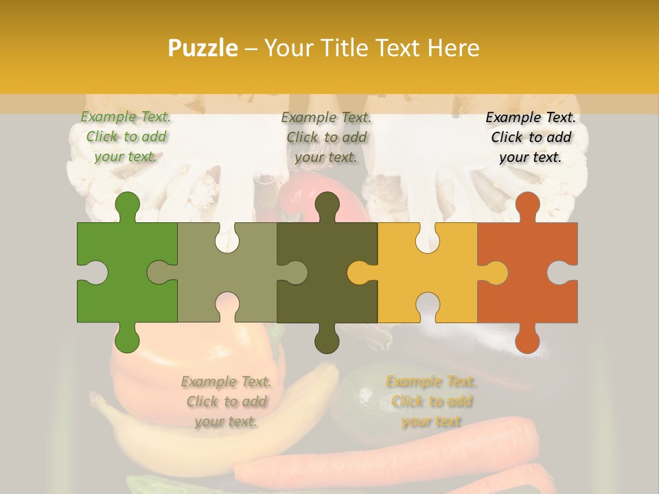 Cauliflower Fruit Detox PowerPoint Template