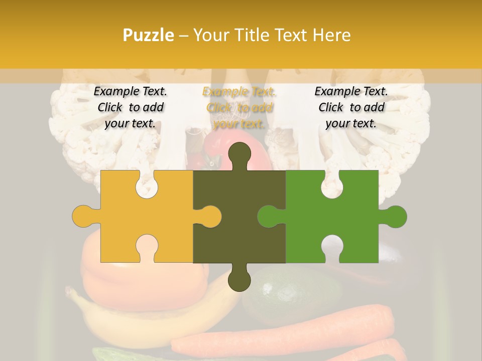 Cauliflower Fruit Detox PowerPoint Template