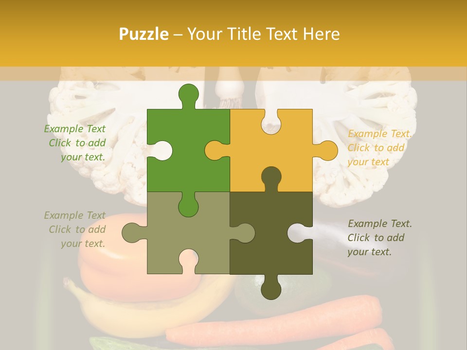 Cauliflower Fruit Detox PowerPoint Template