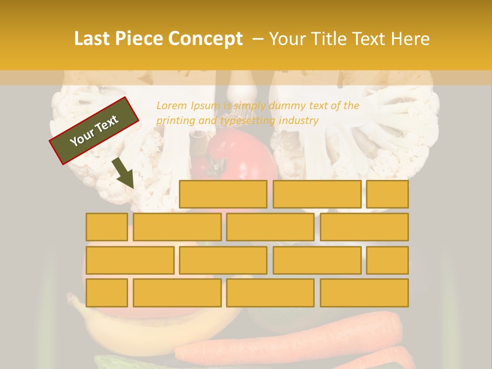 Cauliflower Fruit Detox PowerPoint Template