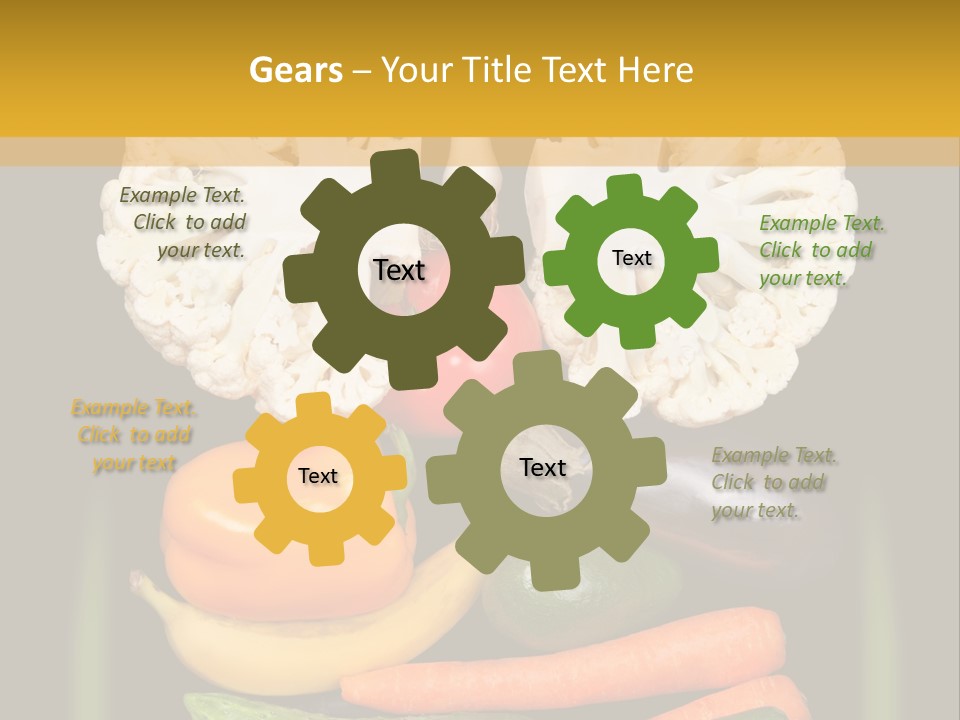Cauliflower Fruit Detox PowerPoint Template