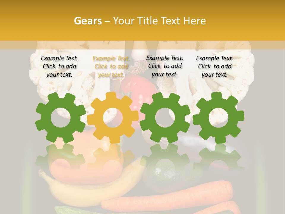 Cauliflower Fruit Detox PowerPoint Template