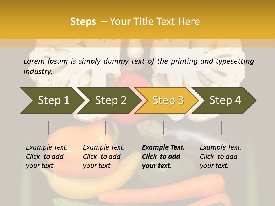 Cauliflower Fruit Detox PowerPoint Template
