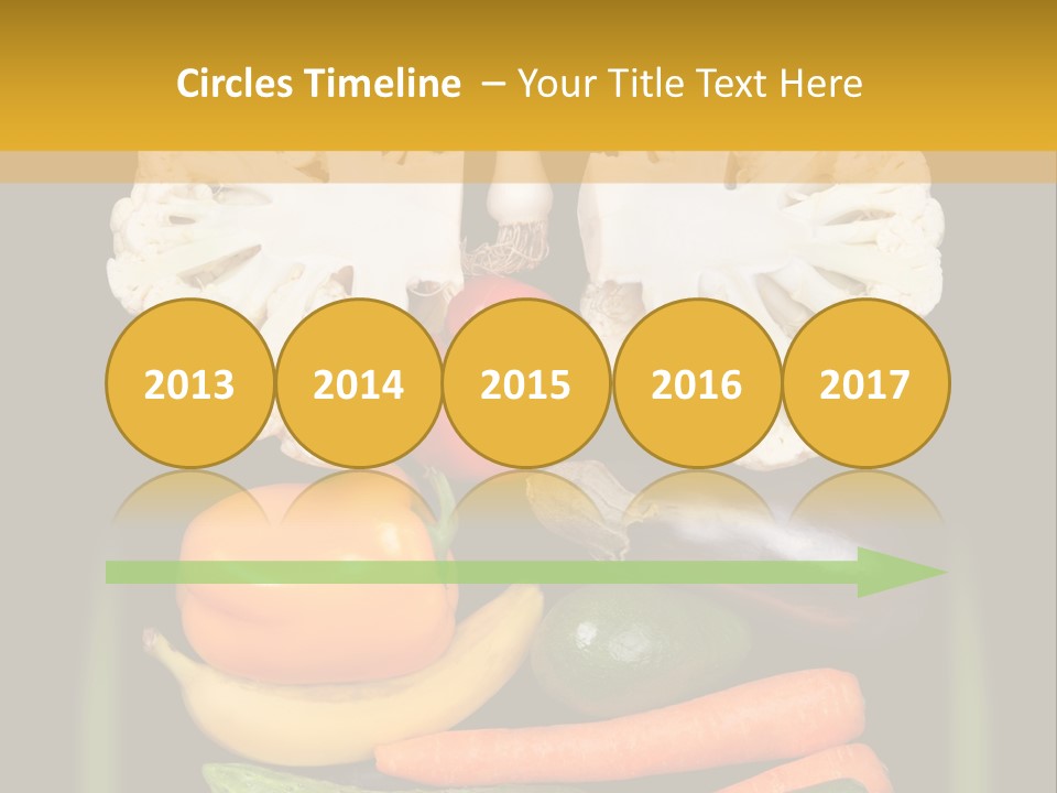 Cauliflower Fruit Detox PowerPoint Template