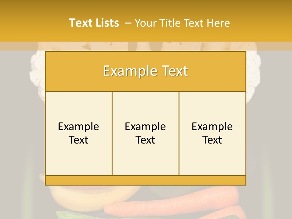 Cauliflower Fruit Detox PowerPoint Template