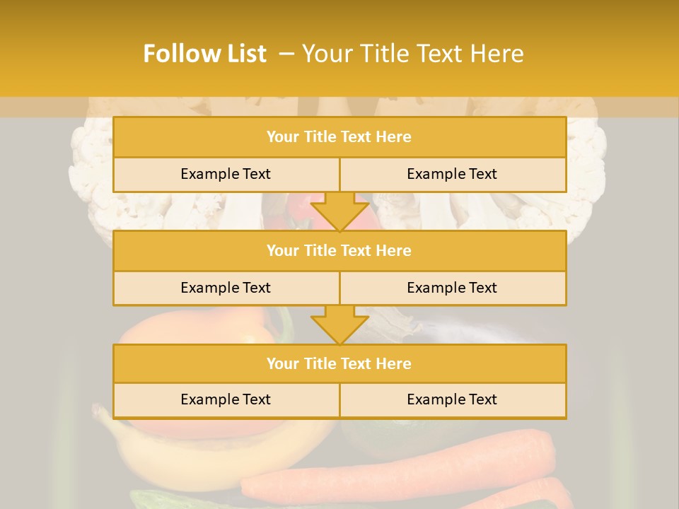 Cauliflower Fruit Detox PowerPoint Template