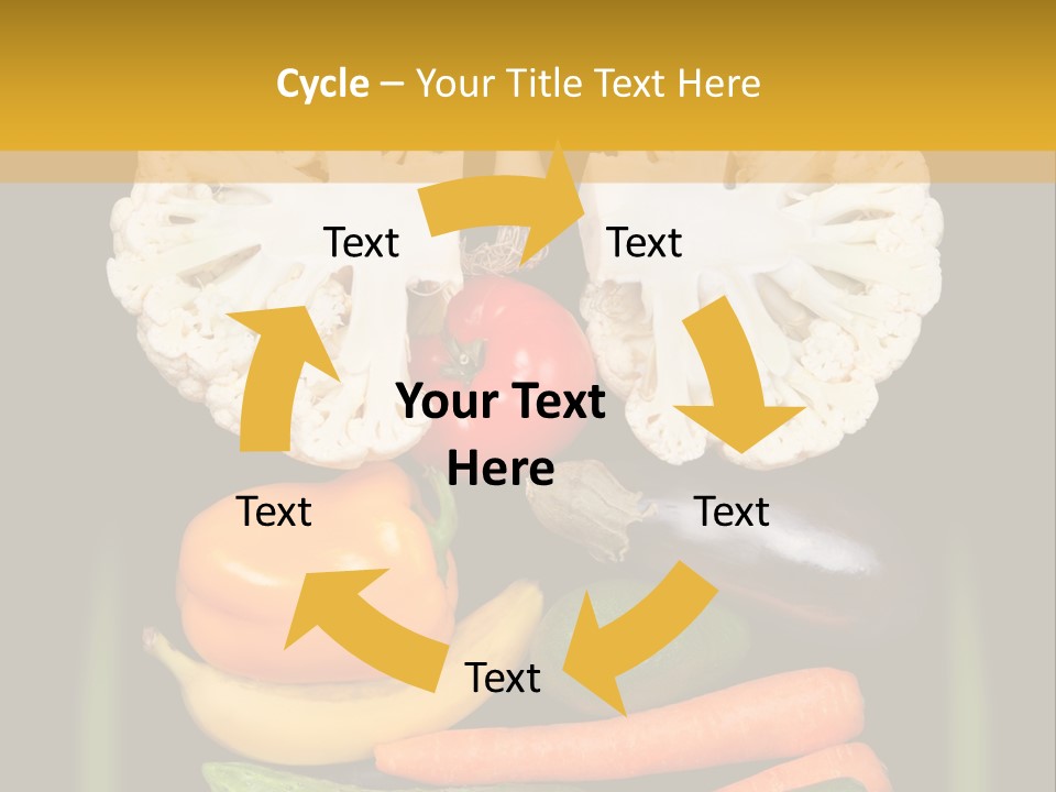 Cauliflower Fruit Detox PowerPoint Template