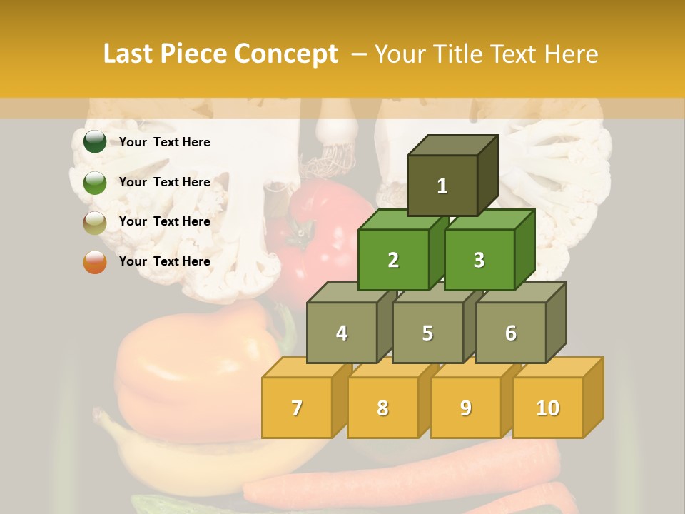 Cauliflower Fruit Detox PowerPoint Template