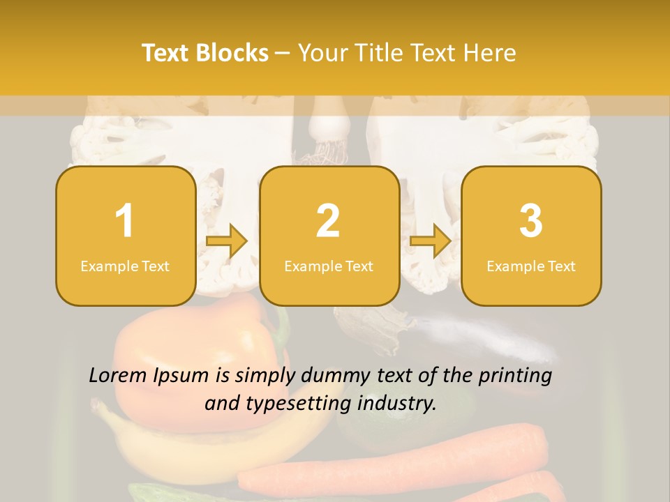 Cauliflower Fruit Detox PowerPoint Template