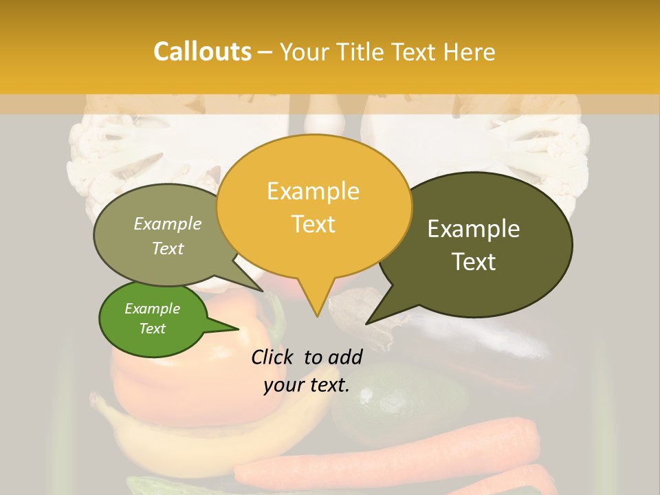 Cauliflower Fruit Detox PowerPoint Template