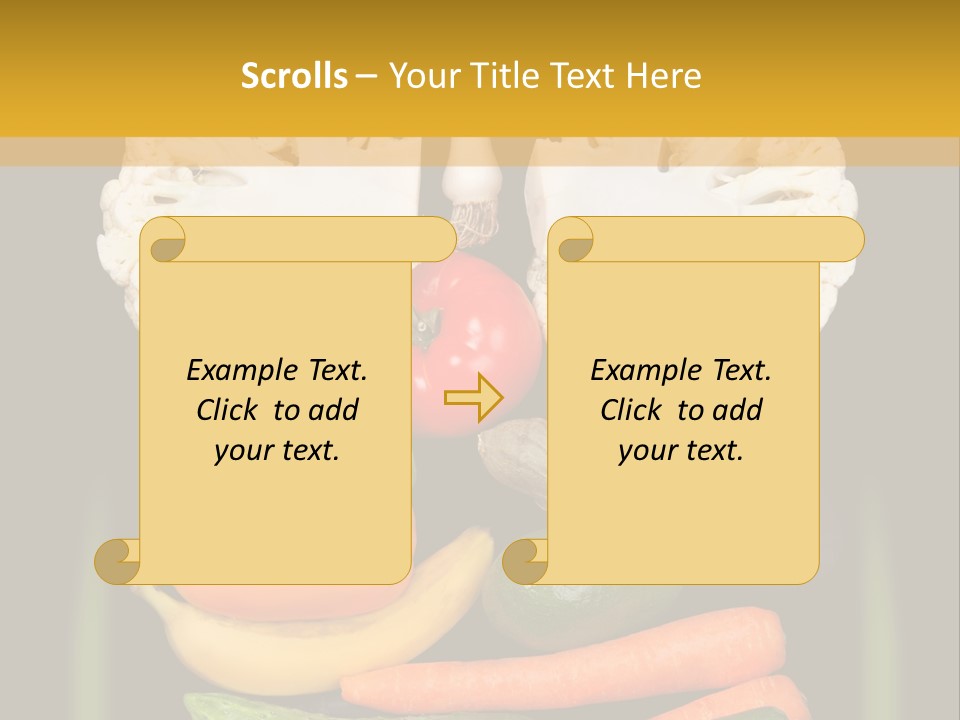 Cauliflower Fruit Detox PowerPoint Template