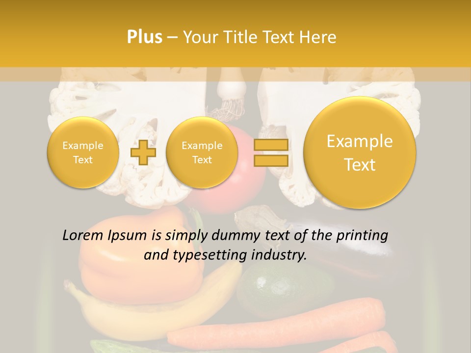 Cauliflower Fruit Detox PowerPoint Template