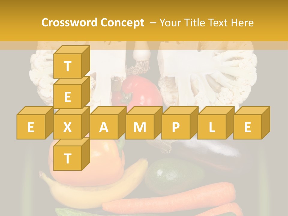 Cauliflower Fruit Detox PowerPoint Template