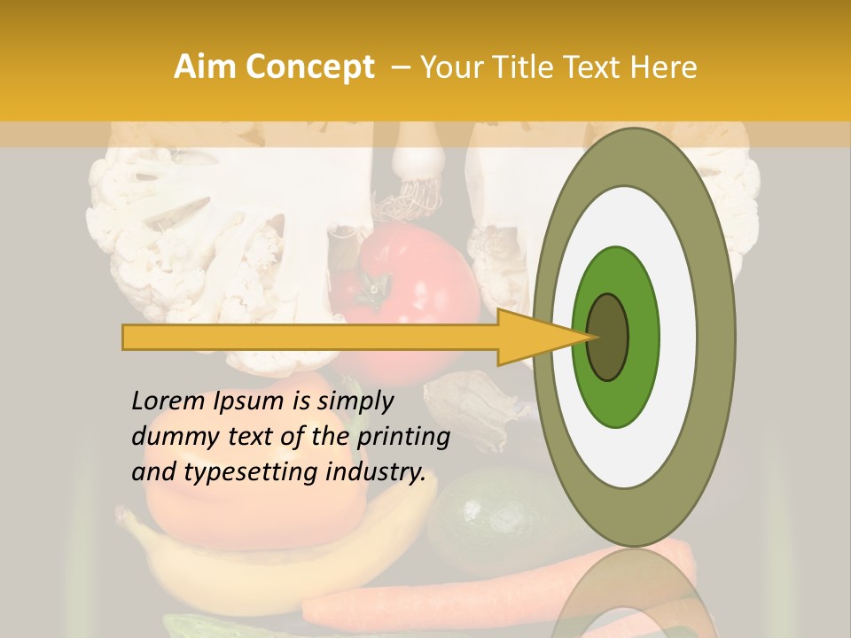 Cauliflower Fruit Detox PowerPoint Template