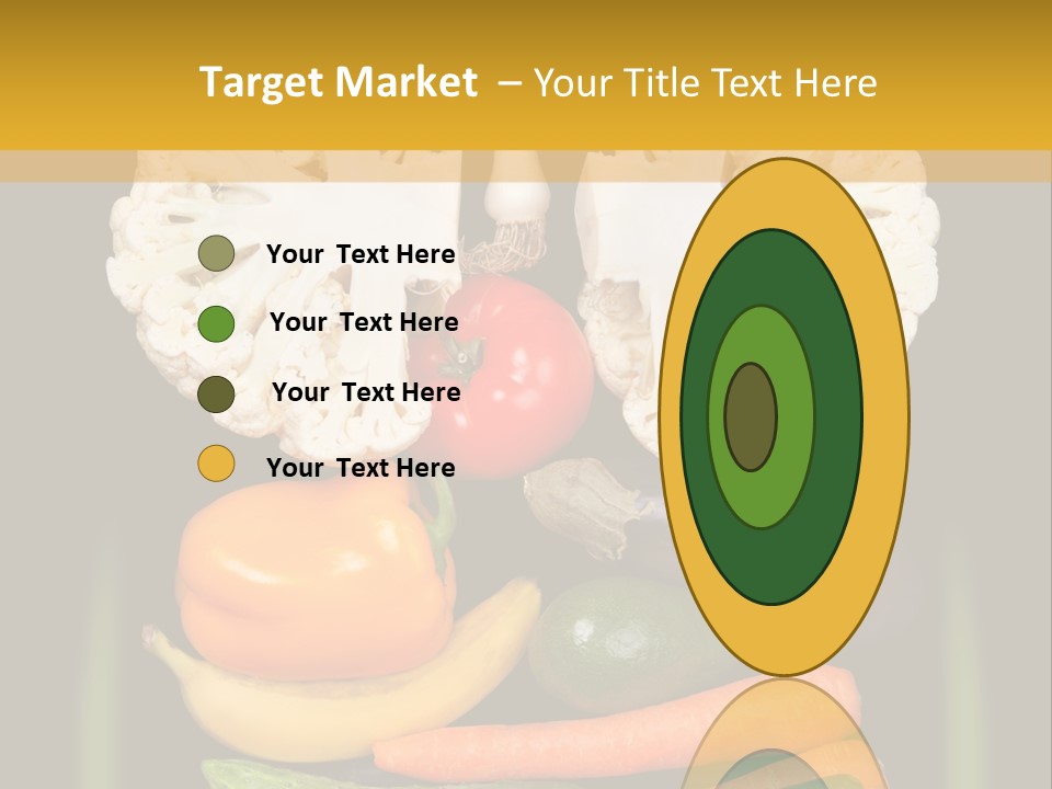 Cauliflower Fruit Detox PowerPoint Template