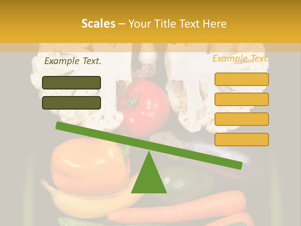 Cauliflower Fruit Detox PowerPoint Template