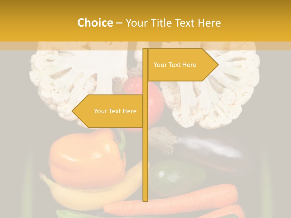 Cauliflower Fruit Detox PowerPoint Template