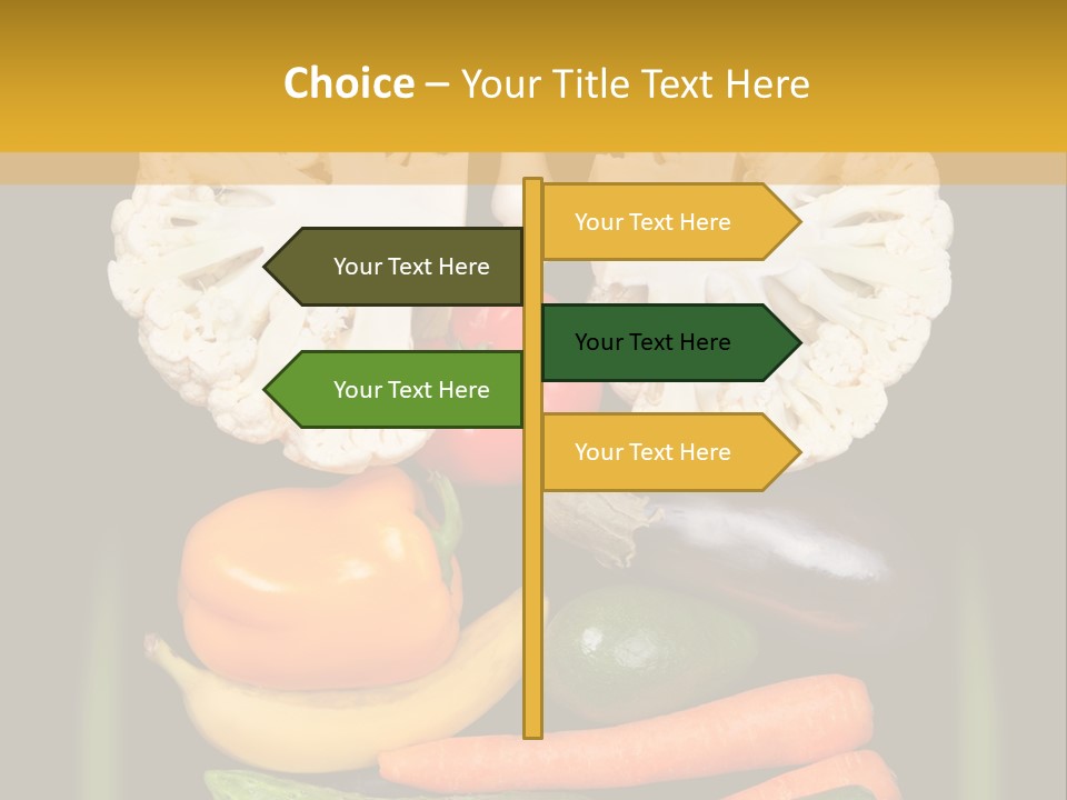 Cauliflower Fruit Detox PowerPoint Template