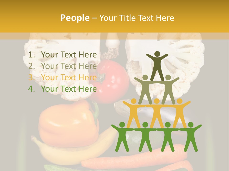 Cauliflower Fruit Detox PowerPoint Template