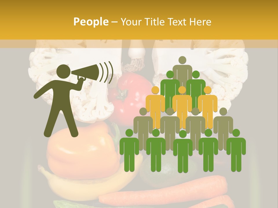 Cauliflower Fruit Detox PowerPoint Template