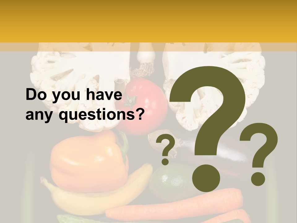 Cauliflower Fruit Detox PowerPoint Template