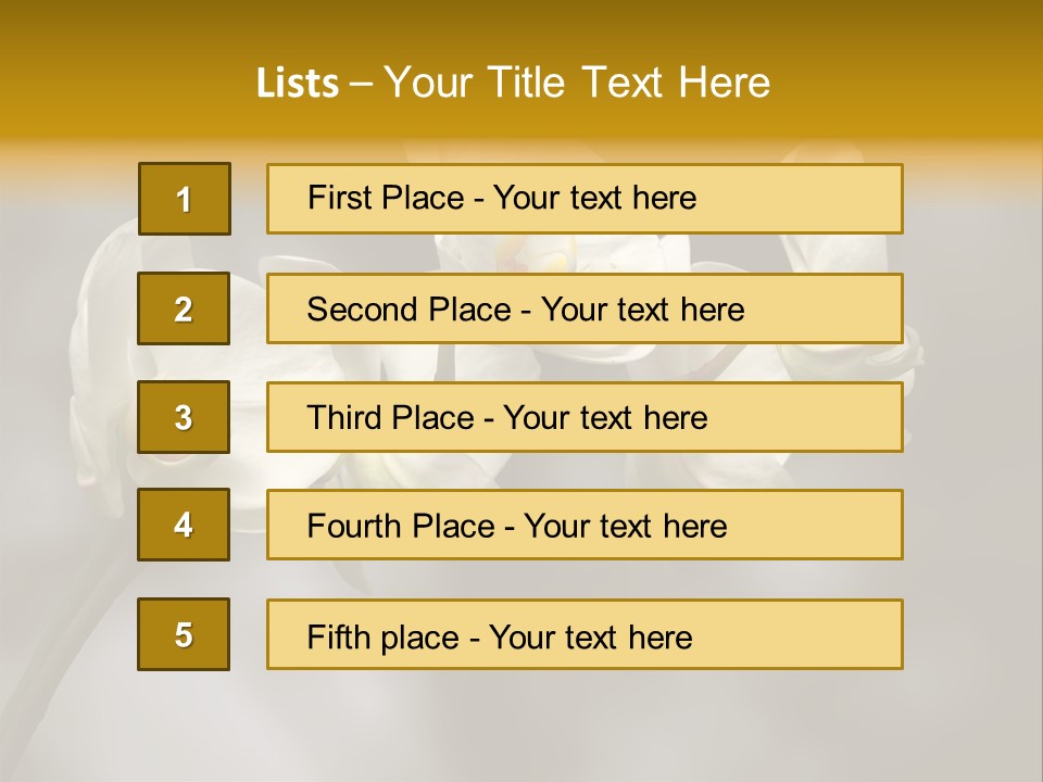White Exotic Ornate PowerPoint Template