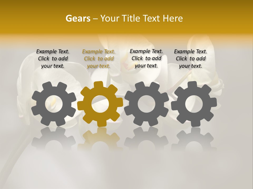 White Exotic Ornate PowerPoint Template