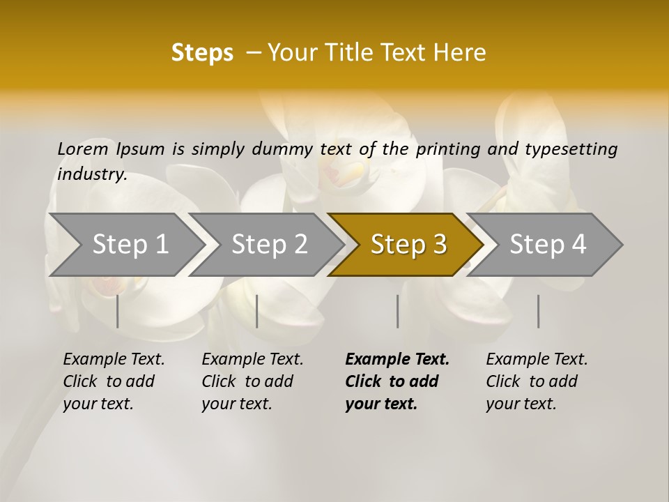 White Exotic Ornate PowerPoint Template