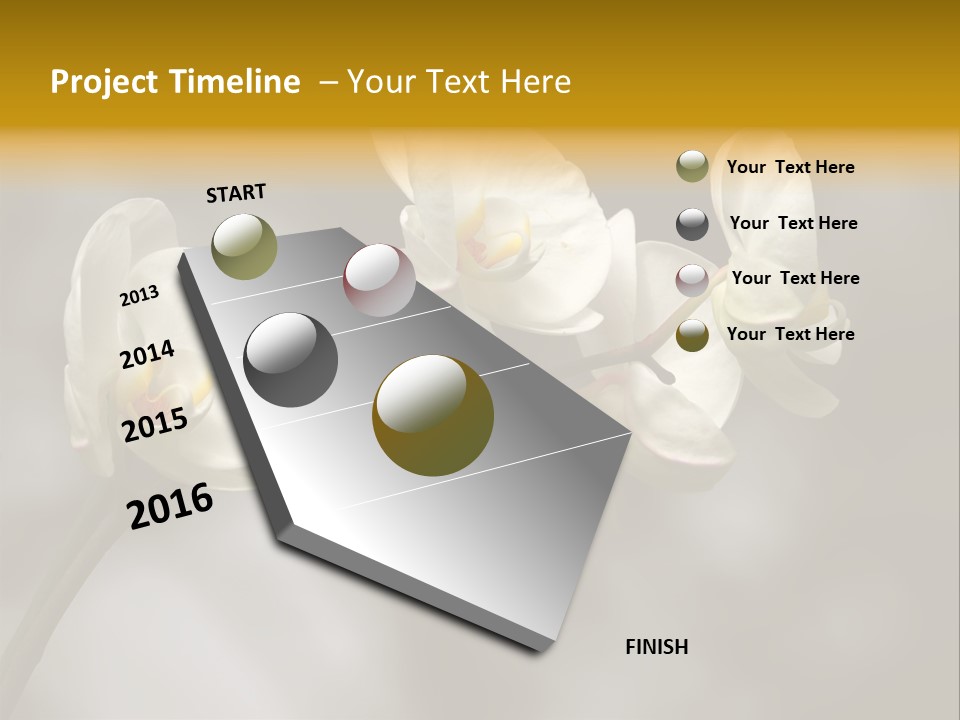 White Exotic Ornate PowerPoint Template