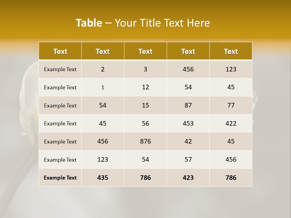 White Exotic Ornate PowerPoint Template