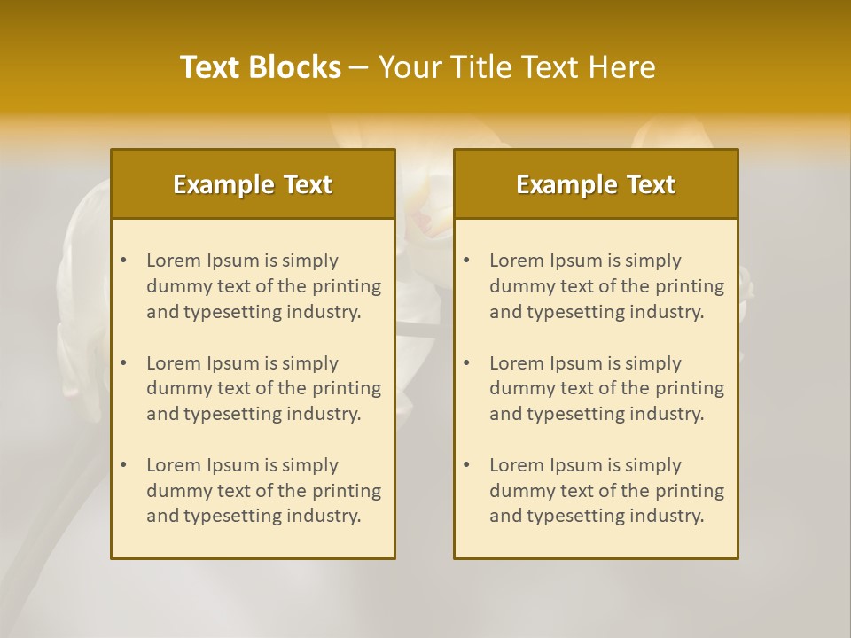 White Exotic Ornate PowerPoint Template