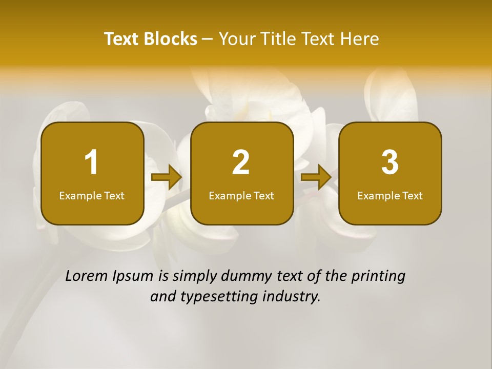 White Exotic Ornate PowerPoint Template