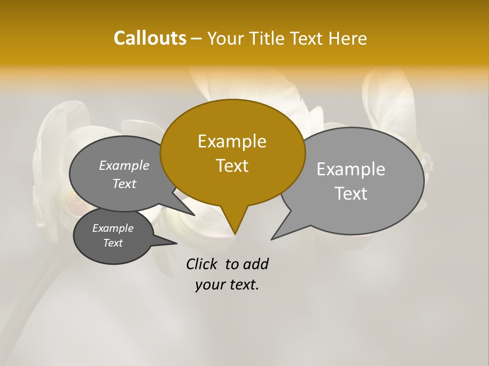 White Exotic Ornate PowerPoint Template