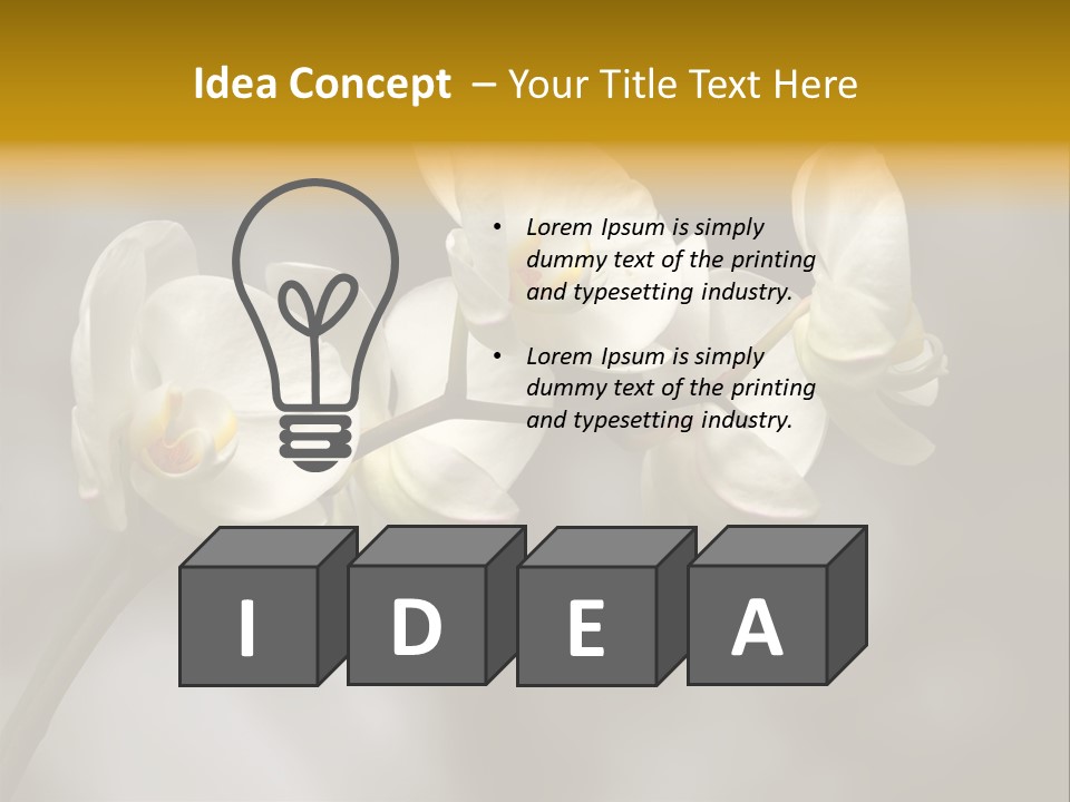 White Exotic Ornate PowerPoint Template