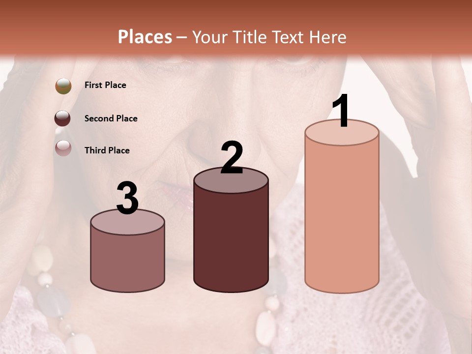 Caucasian Female Beautiful PowerPoint Template