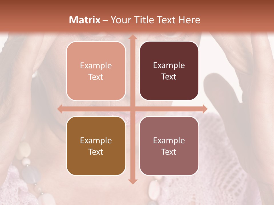 Caucasian Female Beautiful PowerPoint Template