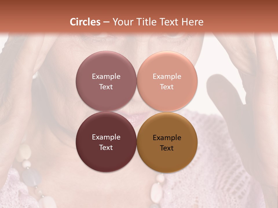 Caucasian Female Beautiful PowerPoint Template