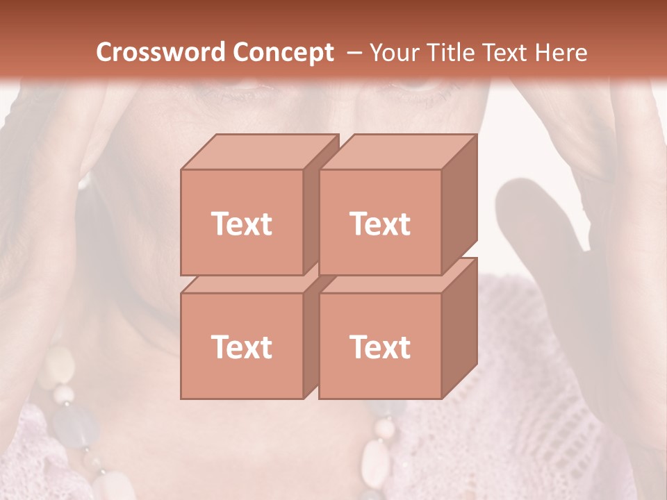 Caucasian Female Beautiful PowerPoint Template