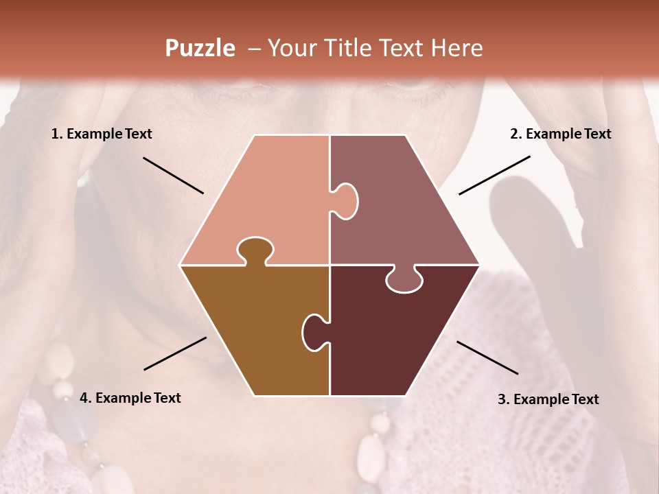 Caucasian Female Beautiful PowerPoint Template